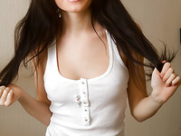 Pretty ukrainian teen EMILY A shows her perfect body