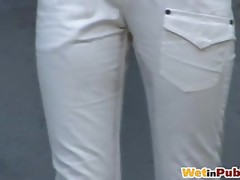 Sexy breeches wetted