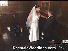 Calena leggy shemale bride