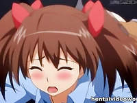 Hentai schoolgirl diddled in the toilet
