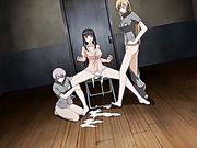 Manga beauty loses off panty for hard fuck