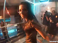 Licentious girl dancing and then fucking extremely i the club
