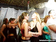 Stunning party intercourse performed by fascinating girls and a stripper