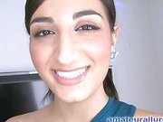 Breasty Arab Legal Age Teenager Swallows Cum Discharged