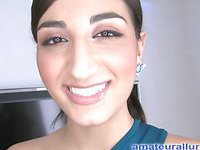 Breasty Arab Legal Age Teenager Swallows Cum Discharged